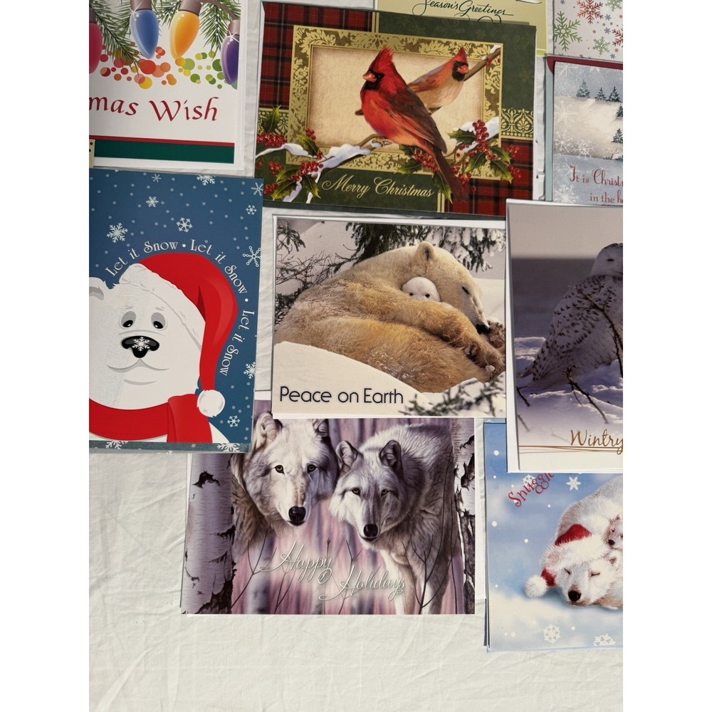 Assorted Lot of 15 Christmas Cards with‎ Envelopes New - Picture 5 of 9